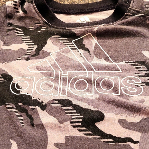 Adidas grey/black short romper - Picture 3 of 4